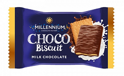 Печиво Millennium глазуроване Choco Biscuit 14 г