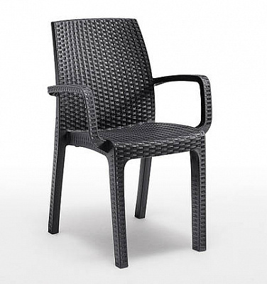 Стул пластиковый Bica Verona 86x59x57 см графит 9193.4