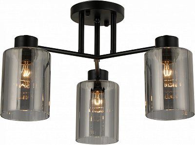 Люстра потолочная Sensio Lilit 3x40 Вт E27 черный ALG-07338/3