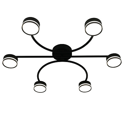 Люстра потолочная Victoria Lighting 6xGX53 черный Currant/PL6 black