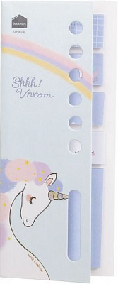 Блок бумаги Единорог фиолетовый