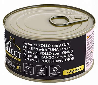 Консерва для дорослих котів PetSelect Adult Курка та тунець 95 г