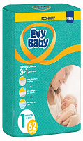 Подгузники Evy Baby Newborn 2-5 кг 62 шт.