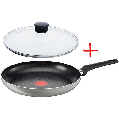 Сковорода Tefal How easy з кришкою 28 см