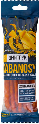 Снеки ДМИТРУК Кабаносы из мяса птицы с добавлением сыра Чеддер 100 г (4820247140675)