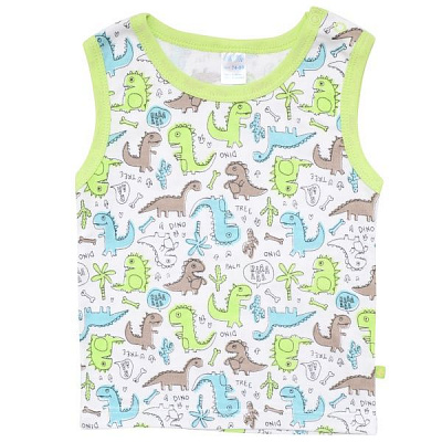 Майка детская Minikin Dino р.74 салатовый 199050374 