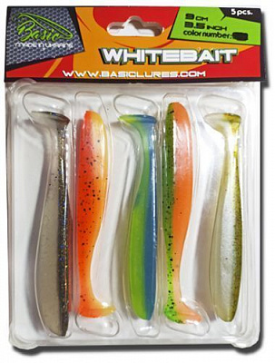 Приманка риболовна Basic Lures WHITEFISH 3,5 inch 90 мм 5 шт. силіконова