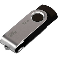 Флеш-пам'ять USB Goodram UTS2 Twister 32 ГБ USB 2.0 black/silver (UTS2-0320K0R11) 