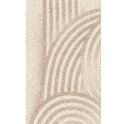 Декор Golden Tile Summer Stone Wave В41421 бежевий №2 250x400 мм