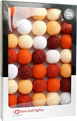 Електрогірлянда Бавовняні кульки FUNNY ORANG лампа розжарювання 35 ламп