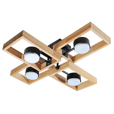 Люстра стельова Светкомплект CADRE 4xGX53 чорний