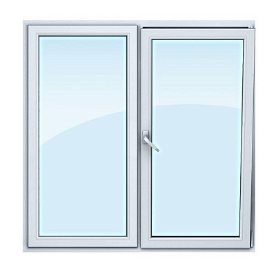 Окно двухстворчатое поворотно-откидное Decco 1290х1350 мм