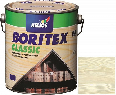 Лазур Helios Boritex Classic 13 білий мат 2,5 л