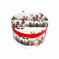 Коробка подарочная круглая Санта 15,3х8,7 см 2110229001