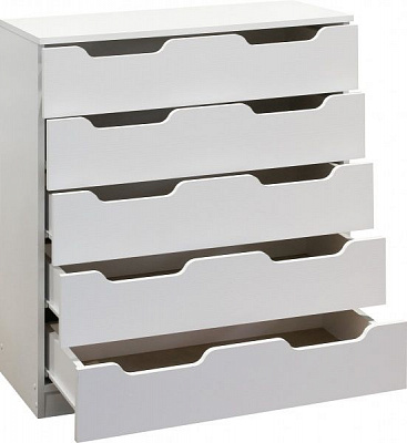 Комод Компанит 5М 800х900х380 мм нимфея альба 