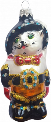 Подвеска Юріта Кот в сапогах A110 черный глянец