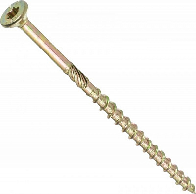 Шуруп конструкционный потайная головка 6x120 мм 1 шт. желтый цинк Expert Fix