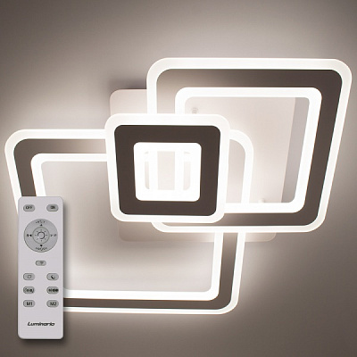 Люстра светодиодная Luminaria S700/600 124 Вт белый матовый TRIPLEX SQUARE 124W S 