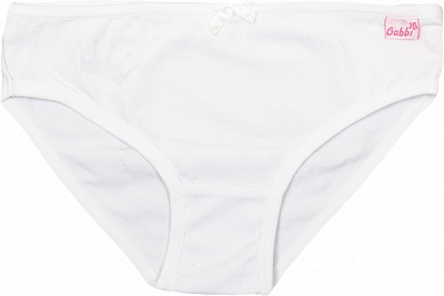 Трусы для девочки GABBI Корона Принцессы р.104 белый с принтом 11999 