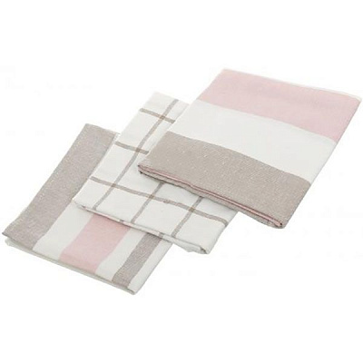 Набір рушників кухонних Comfort 50x70 см рожевий (3 шт)