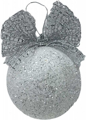 Елочная игрушка Діамантові ручки с глиттером 10 см 