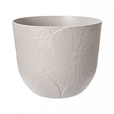 Кашпо пластиковое Elho Fuente Lily (480134) круглый 12 л серый 