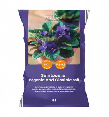 Субстрат Seklos для фиалок и бегоний 4 л