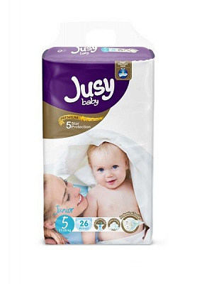 Подгузники Jusy Twin Junior 5 (11-25 кг) 26 шт.