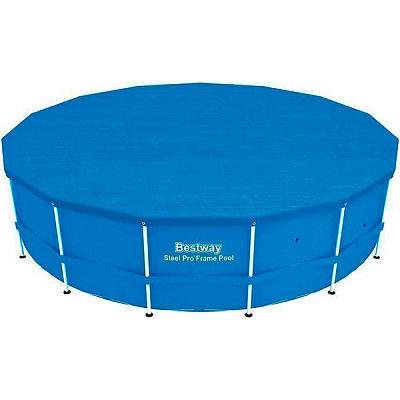 Тент укрывной Bestway для каркасных бассейнов Ф427 см