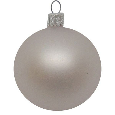 Шар новогодний d80 АХ12 0420 серый