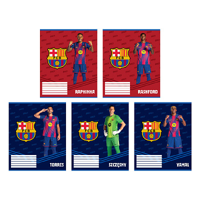 Зошит FC Barcelona 12 арк. клітинка BC26-232 KITE