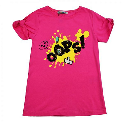 Футболка для девочки ALG OOPS! 720579 р.140 розовый 