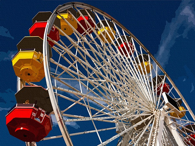 Картина за номерами Колесо огляду 11204-AC 40х50 см ArtCraft