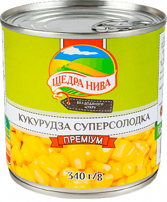 Кукурудза солодка Щедра Нива Суперсолодка