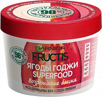 Маска Garnier Fructis Super Food Ягоды годжи Возрождение блеска для окрашенных волос 390 мл