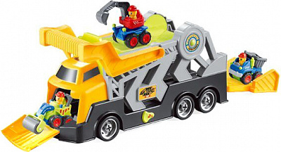 Автомобіль фрикційний Будівельна вантажівка зі світловими та звуковими ефектами FTP990080