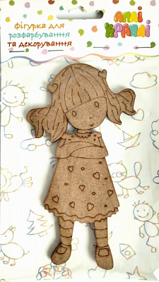 Фигурка для декорирования с МДФ Девочка в деловой позе №7 АпліКраплі 