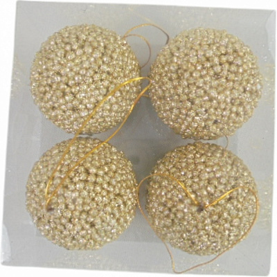 Набір куль золоті d 7 мм 4 шт./уп.