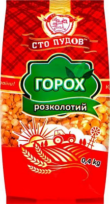 Горох Сто пудов розколотий 400 г