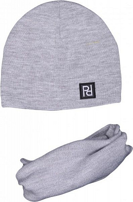 Комплект шапка + снуд унисекс Pompona р.52-54 серый 20 Z P 95 k 