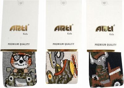 Колготки для мальчиков ARTI 300044р.106-118 серый 