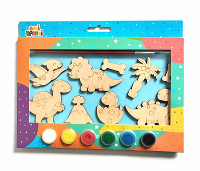 Декор из фанеры Динозавры 9 шт. Аплі-Краплі