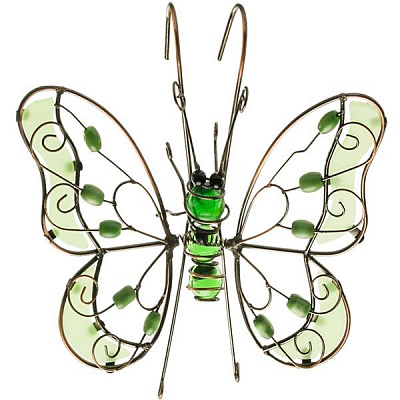Декор для растений Бабочка зеленая