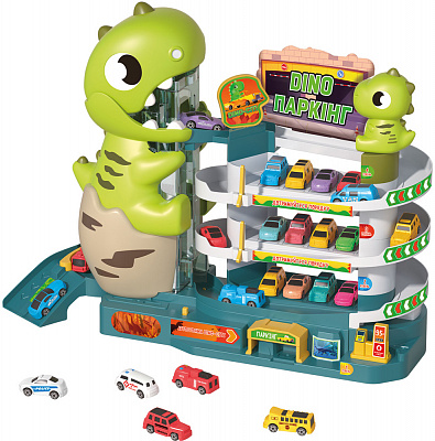 Ігровий набір ZIPP Toys Dino паркінг електричний (6 машинок) 532.01.26