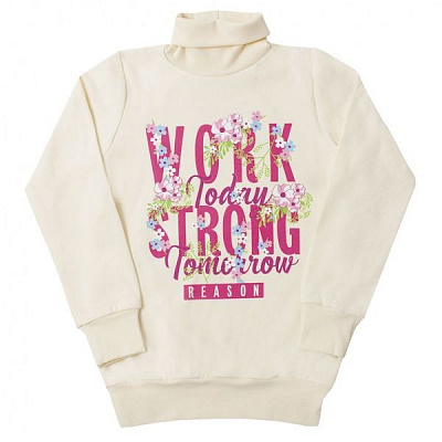 Светр Габбі Леді шик р.110 молочний із малюнком SV-15-18