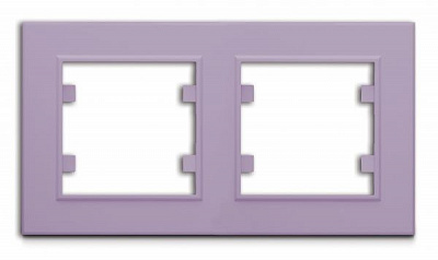 Рамка двухместная Makel Karea горизонтальная светло-сиреневый