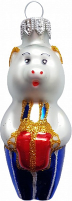 Підвіска Юріта Фігурка Свинка білий