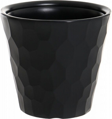 Горщик пластиковий Prosperplast Rocka круглий 19л антрацит (71163-433)