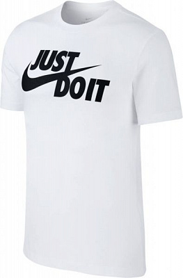 Футболка Nike M NSW TEE JUST DO IT SWOOSH AR5006-100 L белый