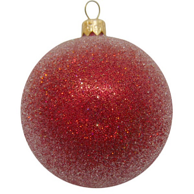 Шар новогодний d80 сахарный 